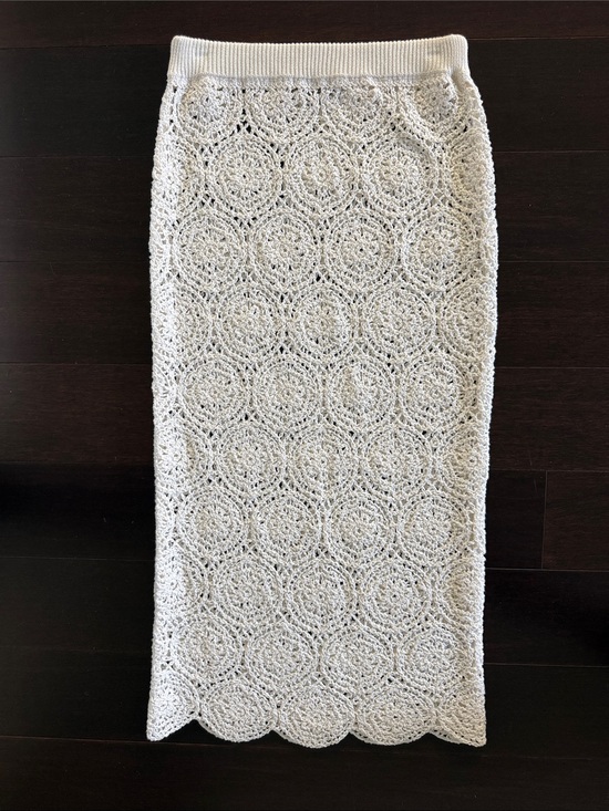 J. Crew Dresses & Skirts - J. Crew Size Small White Crochet Lace Midi Skirt